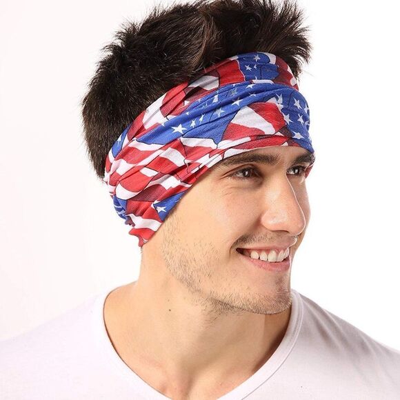 Tough Outfitters 12-in-1 Headwear American Flag - Picture 2 of 10